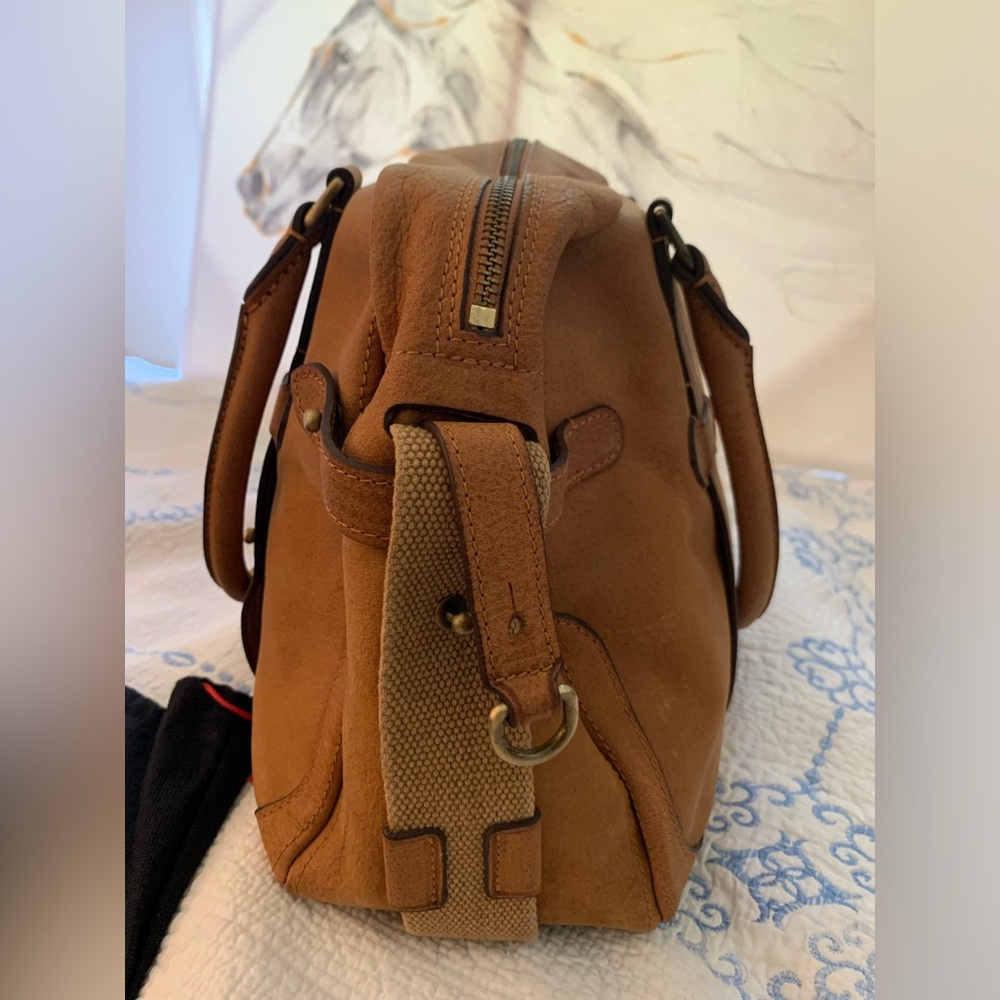 NWT The Kelli Dooney & Bourke Bag Saddle Tan Alto Montecatini Italy Satchel - Picture 11 of 16